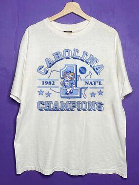 Vintage North Carolina Tar Heels Shirt, UNC 1982 NAT'L Champions Shirt Tee